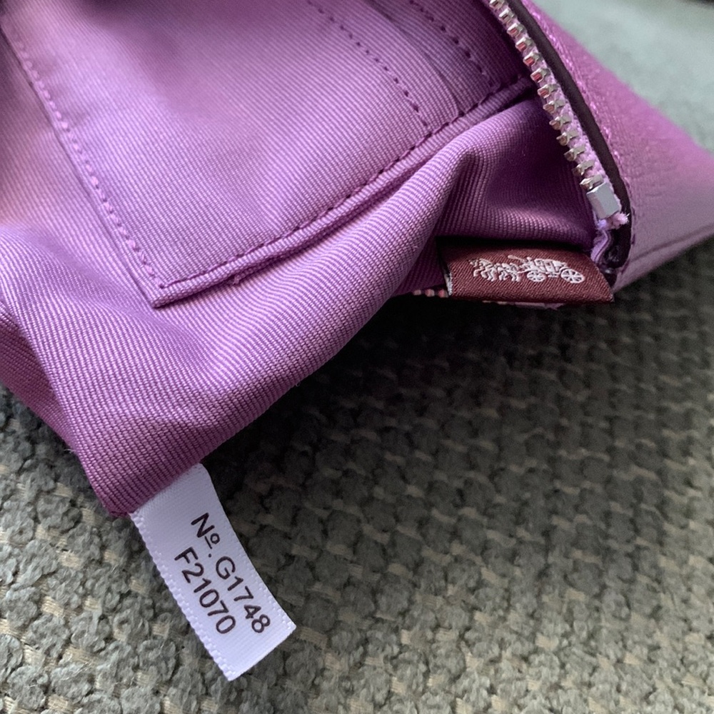Coach 2017 Metallic Lilac Wristlet - Picture 8 of 8